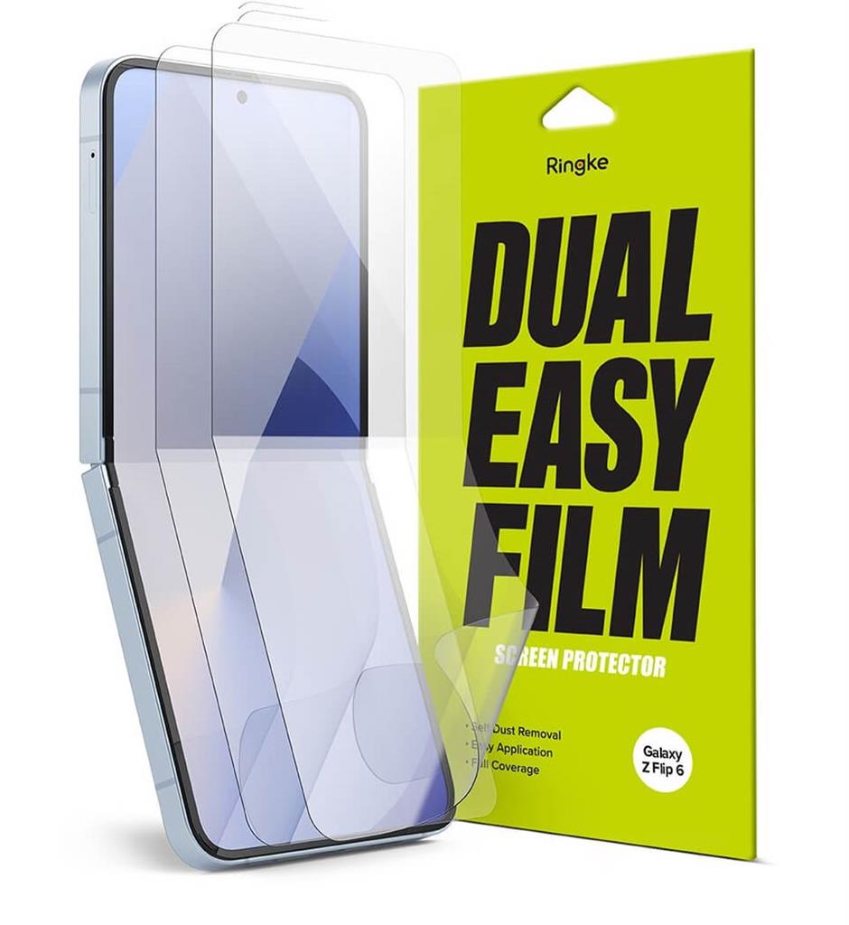Протектор за Samsung Z Flip 7 FE/Z Flip 6, Ringke Film Glass, Прозрачен