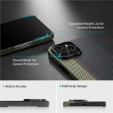 Magsafe Тънък Калъф за iPhone 14 Pro, Pitaka MagEZ 3 Overture Case, Черен (7)