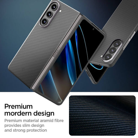 Карбонов Калъф за Samsung Z Fold 5, Spigen AirSkin Pro Case, Черен (5)