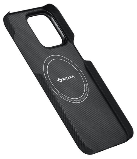 Magsafe Калъф за iPhone 15 Pro, Pitaka MagEZ 4 Case Black-Gray, Черен (4)