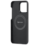 Magsafe Калъф за iPhone 15 Pro, Pitaka MagEZ 4 Case Black-Gray, Черен (5)