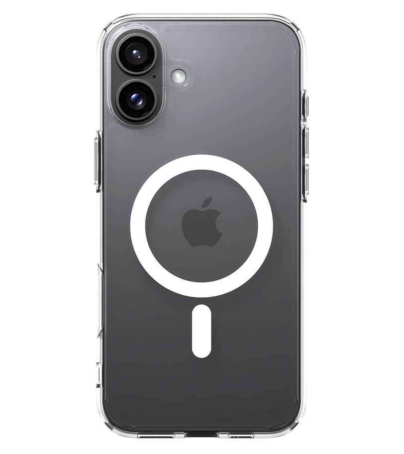Magsafe Противоударен Калъф за iPhone 16, Spigen Ultra Hybrid Case, Бял (2)