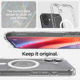 Magsafe Противоударен Калъф за iPhone 16, Spigen Ultra Hybrid Case, Бял (7)