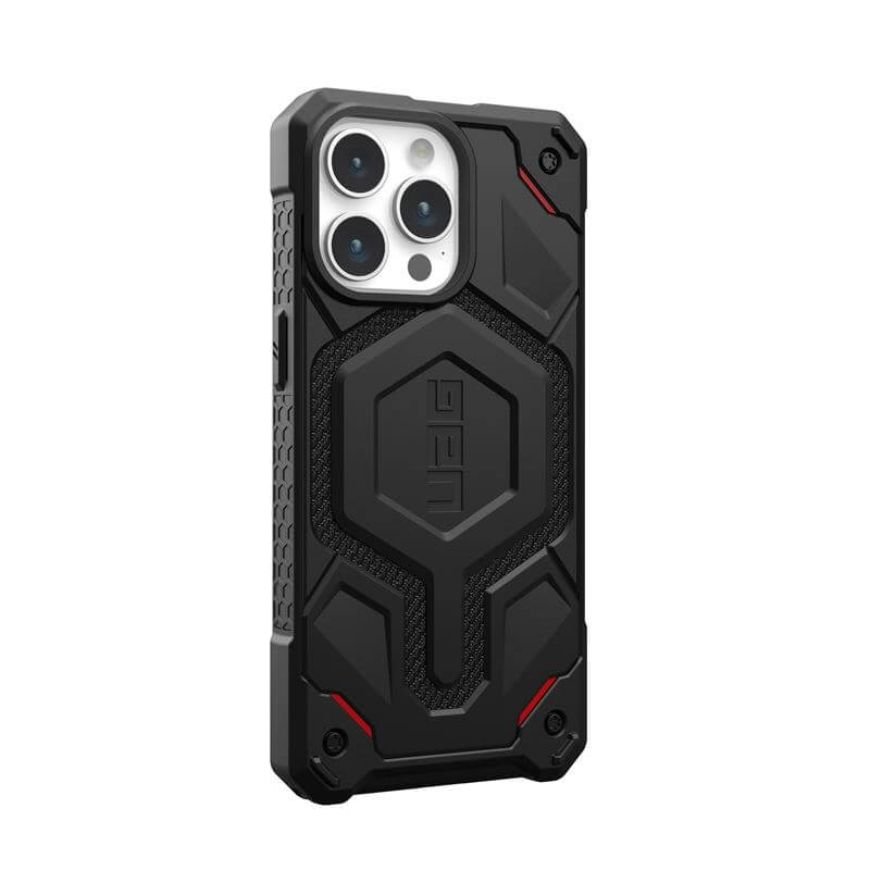 MagSafe Противоударен Калъф за iPhone 15, UAG Monarch Pro Kevlar Case, Черен (5)