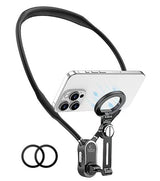 Magsafe Стойка за Врат, Tech-Protect Magnetic Neck Holder, Черен (3)