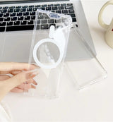 Magsafe Калъф за Samsung Z Fold 6, Magnetic PC Case, Прозрачен (2)