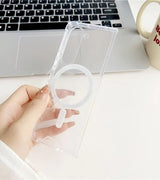 Magsafe Калъф за Samsung Z Fold 6, Magnetic PC Case, Прозрачен (3)