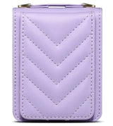 Калъф Портмоне с Презрамка за Samsung Z Flip 7 FE/Z Flip 6, Leather Case, Лилав (7)