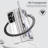 Калъф с Предпазител за Samsung Z Fold 6, Kickstand Hard Case, Прозрачен (3)