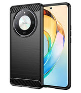 Противоударен Калъф за Honor Magic 6 Lite, Premium Carbon Case, Черен