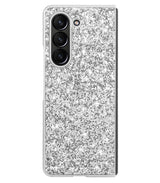 Калъф с Блестяща Декорация за Samsung Z Fold 6, Glitter Electroplating Case, Сребрист
