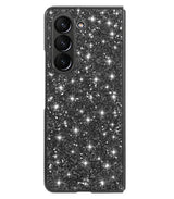 Калъф с Блестяща Декорация за Samsung Z Fold 6, Glitter Electroplating Case, Черен
