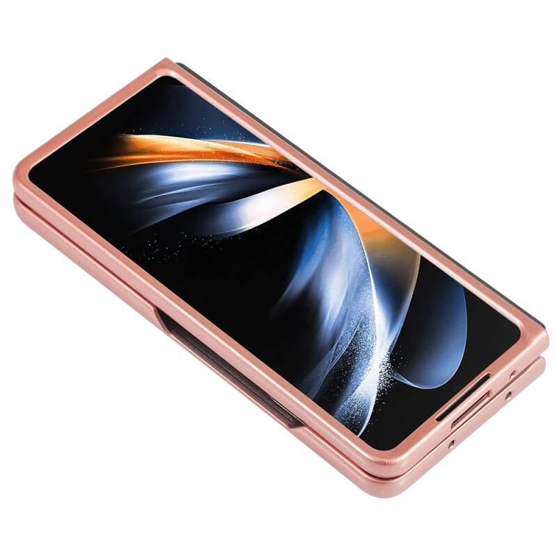 Калъф с Блестяща Декорация за Samsung Z Fold 6, Glitter Electroplating Case, Розов (4)