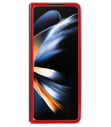 Калъф с Блестяща Декорация за Samsung Z Fold 6, Glitter Electroplating Case, Червен (2)
