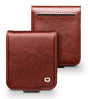 Кожен Калъф за Samsung Z Flip 7 FE/Z Flip 6, Qialino Book Case, Кафяв