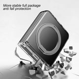Magsafe Калъф с Предпазител за Samsung Z Flip 7 FE/Z Flip 6, Ring Case, Прозрачен (4)