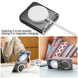 Magsafe Калъф с Предпазител за Samsung Z Flip 7 FE/Z Flip 6, Ring Case, Прозрачен (6)