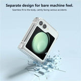 Калъф с Предпазител за Samsung Z Flip 7 FE/ Z Flip 6, Hinge Case, Прозрачен (5)