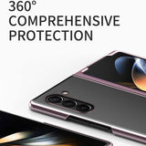 Калъф с Цветна Рамка за Samsung Z Fold 6, Electroplating Case, Розов (7)