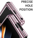 Калъф с Цветна Рамка за Samsung Z Fold 6, Electroplating Case, Розов (6)