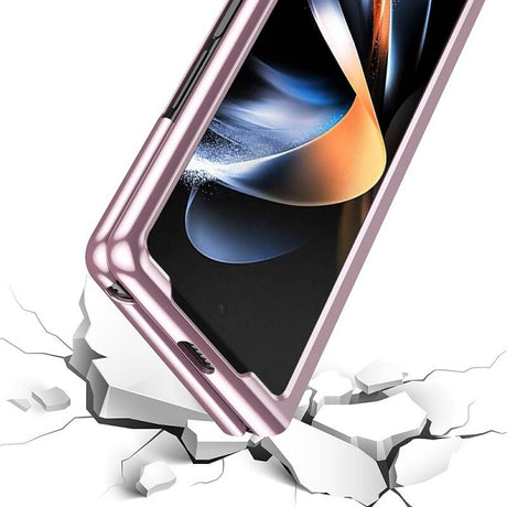 Калъф с Цветна Рамка за Samsung Z Fold 6, Electroplating Case, Розов (8)