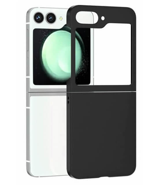 Тънък Калъф за Samsung Z Flip 7 FE/Z Flip 6, Thin PC Case, Черен (2)