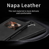 Кожен Калъф с Поставка за Samsung Z Fold 6, GKK Leather Case, Черен (4)