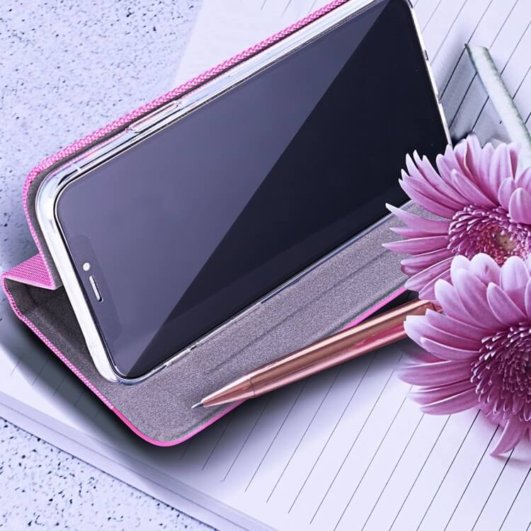 Луксозен Калъф за Samsung A55, Sensitive Book Case, Розов (4)