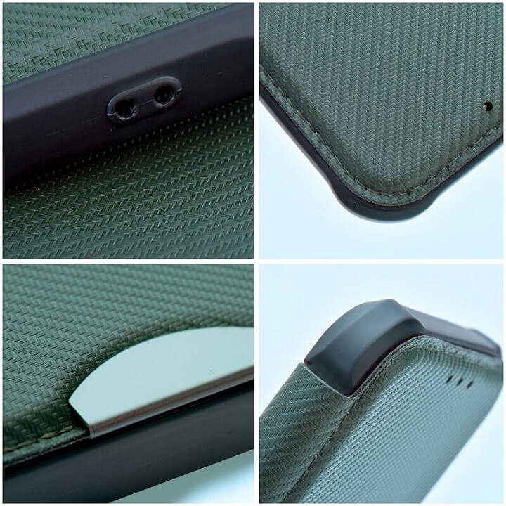 Противоударен Калъф за Samsung A55, Razor Book Case, Тъмно Зелен (3)