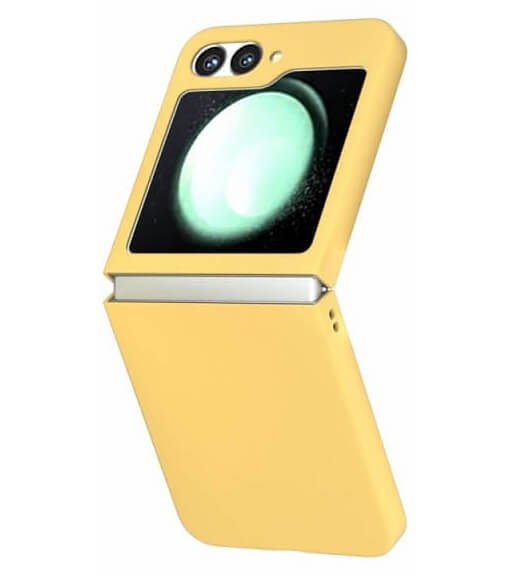 Тънък Калъф за Samsung Galaxy Z Flip 7 FE/Z Flip 6, Thin PC Case, Жълт