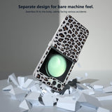 Калъф с Предпазител за Samsung Z Flip 7 FE/Z Flip 6, Leopard Case, Бял (3)