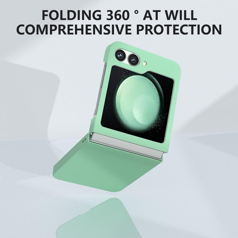 Тънък Калъф за Samsung Z Flip 7 FE/Z Flip 6, Thin PC Case, Зелен (5)
