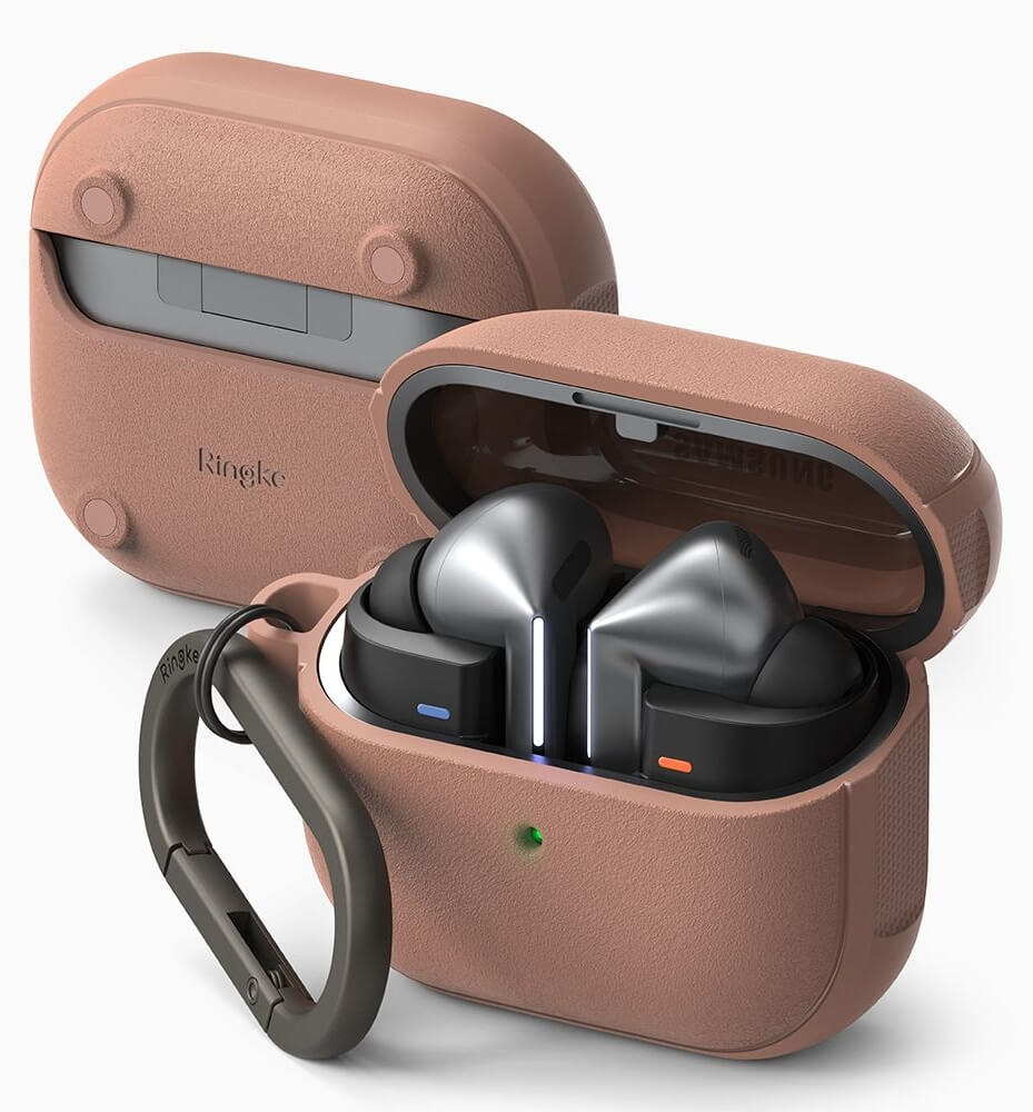 Калъф за Samsung Buds 3 Pro/ 3 FE/ 3, Ringke Onyx Magnetic Case, Розов