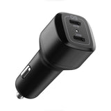 Зарядно за Кола с USB-C, Spigen PowerArc ArcStation Dual Port 65W, Черен
