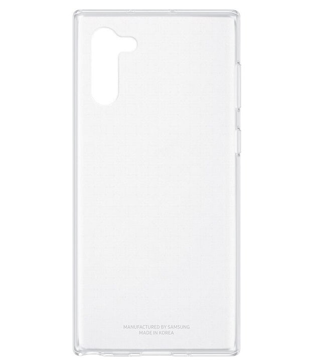 Оригинален Силиконов Калъф за Samsung Note 10, Soft Clear Cover Case EF-QN970TTEGWW, Прозрачен (2)
