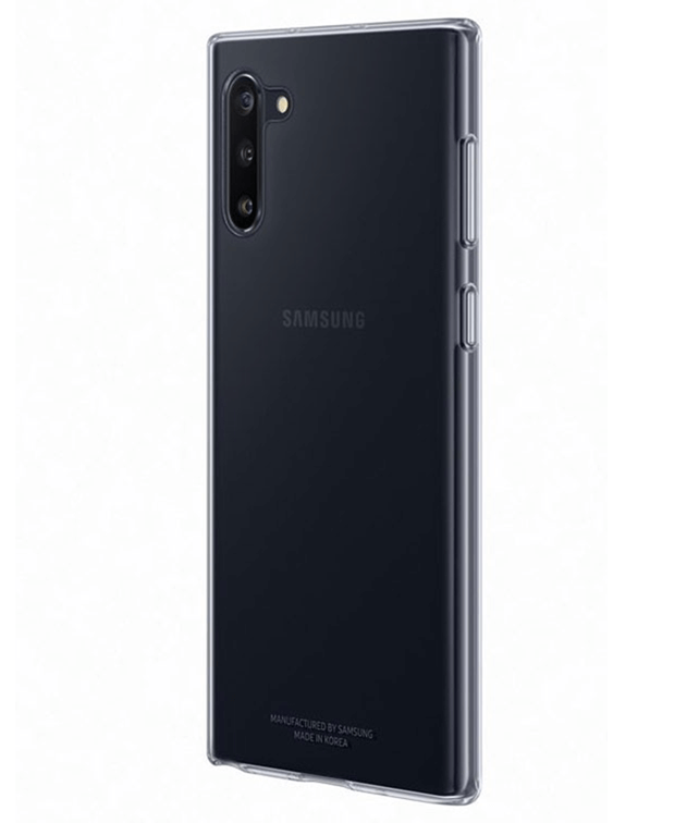 Оригинален Силиконов Калъф за Samsung Note 10, Soft Clear Cover Case EF-QN970TTEGWW, Прозрачен (3)
