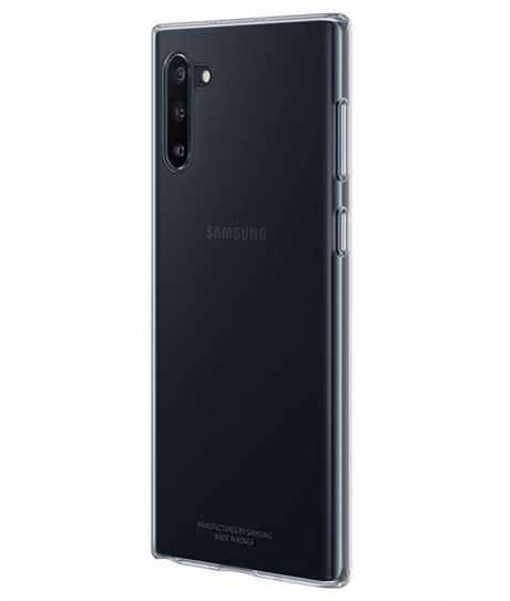 Оригинален Силиконов Калъф за Samsung Note 10, Soft Clear Cover Case EF-QN970TTEGWW, Прозрачен (3)