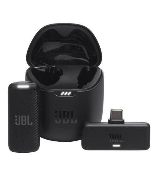 Безжичен Микрофон-Брошка, JBL Quantum Stream Wireless USB-C, Черен