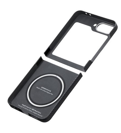 Magsafe Калъф за Samsung Z Flip 7 FE/Z Flip 6, Pitaka MagEZ 5 Case, Черен (6)