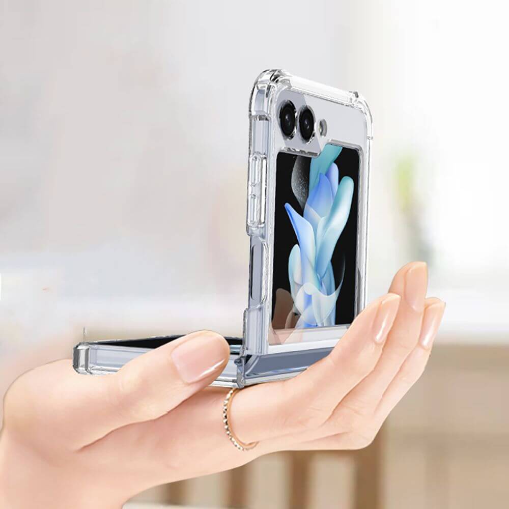 Противоударен Калъф за Samsung Z Flip 5, Tech-Protect Shockproof Case, Прозрачен (2)