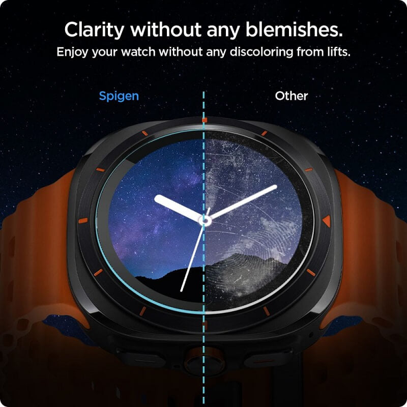 Стъклен Протектор за Samsung Watch Ultra 47mm, Spigen EZ Fit Glass 2бр., Прозрачен (10)