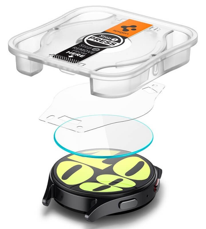 Стъклен Протектор за Samsung Watch 7 40mm, Spigen EZ Fit Glass 2бр., Прозрачен