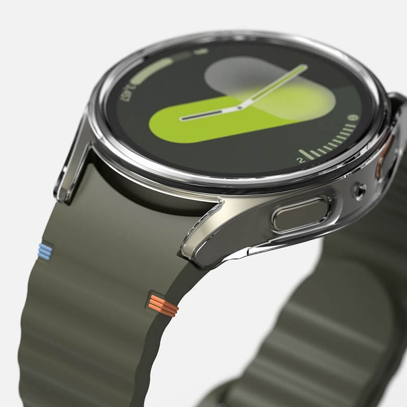 Калъф с Протектор за Samsung Watch 7 44mm, Ringke Slim Tempered Glass Case, Прозрачен (5)