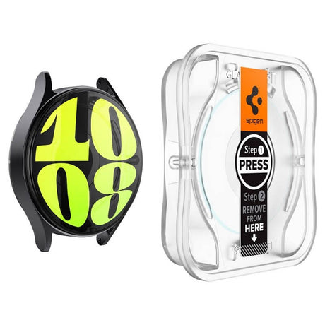 Стъклен Протектор за Samsung Watch 7 40mm, Spigen EZ Fit Glass 2бр., Прозрачен (4)