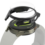 Калъф с Протектор за Samsung Watch 7 40 mm, Ringke Slim Tempered Glass Case Titanium, Черен