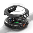 Калъф с Протектор за Samsung Watch Ultra 47 mm, Ringke Slim Tempered Glass Case Titanium, Черен