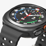 Калъф с Протектор за Samsung Watch Ultra 47 mm, Ringke Slim Tempered Glass Case Titanium, Черен (3)