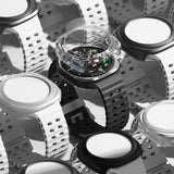 Калъф с Протектор за Samsung Watch Ultra 47 mm, Ringke Slim Tempered Glass Case Titanium, Черен (6)