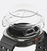 Калъф с Протектор за Samsung Watch Ultra 47 mm, Ringke Slim Tempered Glass Case, Прозрачен