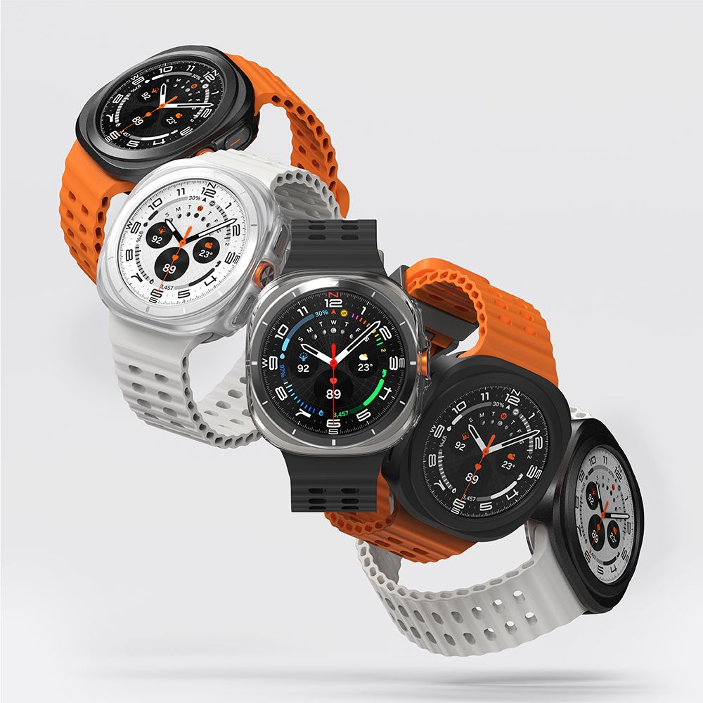Калъф с Протектор за Samsung Watch Ultra 47 mm, Ringke Slim Tempered Glass Case, Прозрачен (6)
